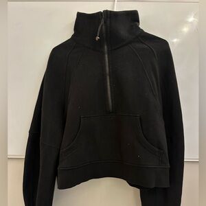 lululemon athletica scuba funnel neck half zip in Black